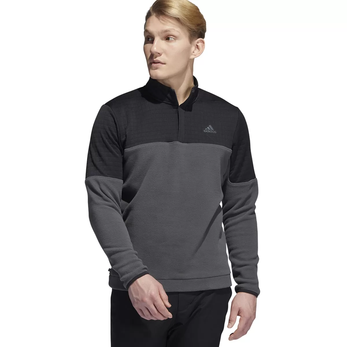 Cheap Adidas Men's Dwr Colorblock Half Zip Golf Midlayer Men Men's Golf Sweaters