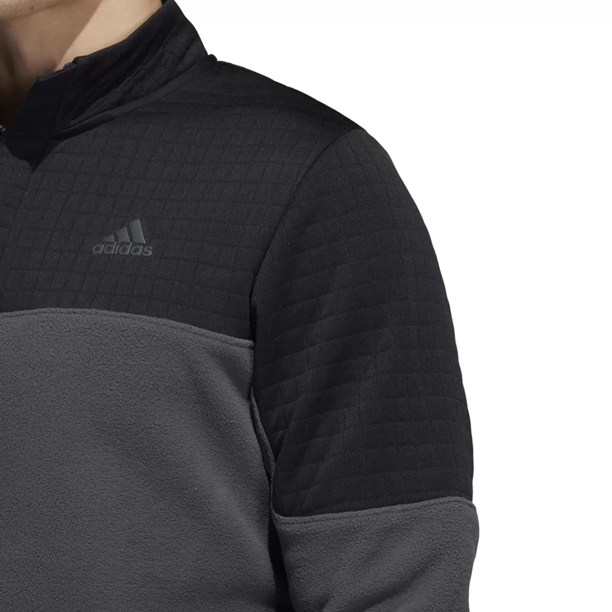 Cheap Adidas Men's Dwr Colorblock Half Zip Golf Midlayer Men Men's Golf Sweaters