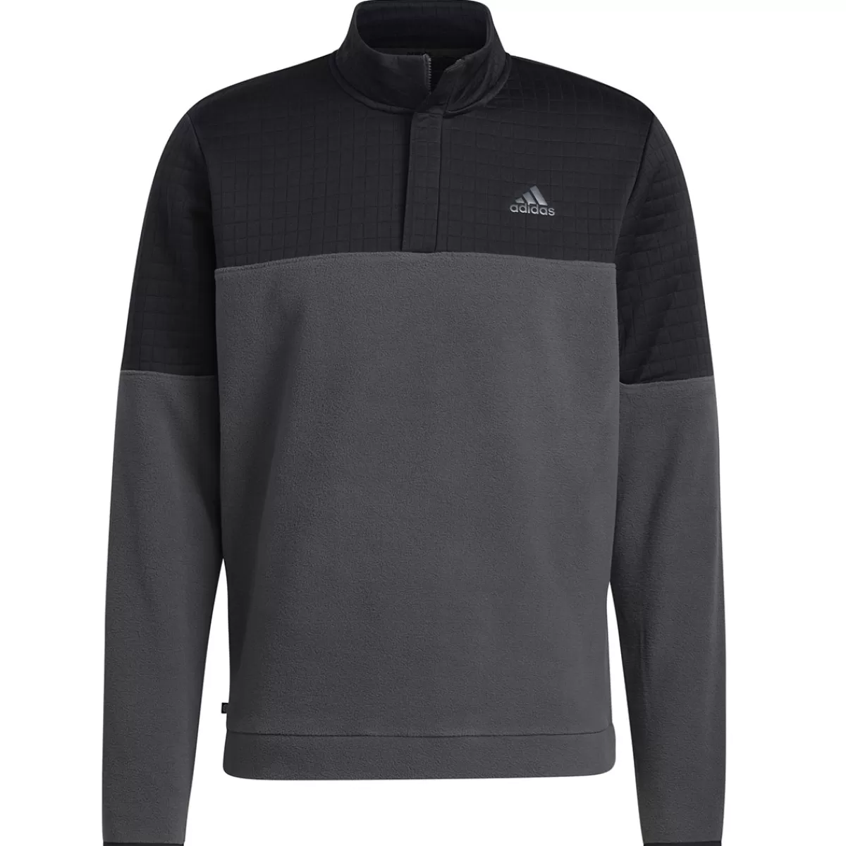 Cheap Adidas Men's Dwr Colorblock Half Zip Golf Midlayer Men Men's Golf Sweaters