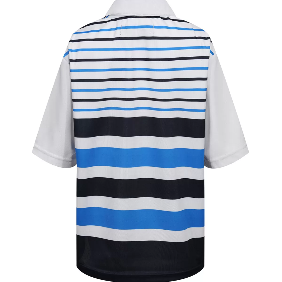 Store Benross Junior Colour Block Stripe Stretch Golf Polo Shirt White/Navy