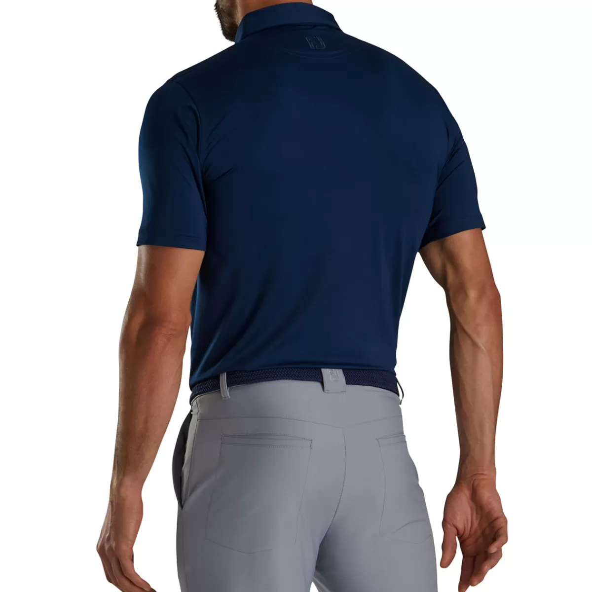 Flash Sale FootJoy Men's Centennial Collection Lisle Chest Pocket Golf Polo Shirt Navy Blue