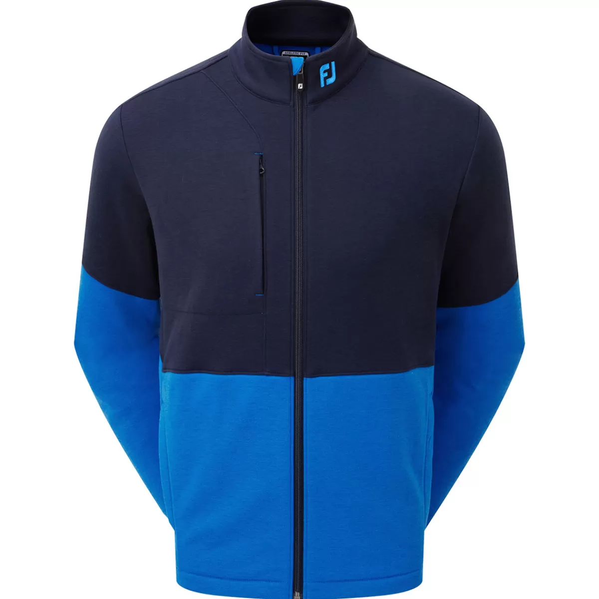 Fashion Men's Colour Block Chill-Out Full Zip Golf Mid Layer Men Men's Golf Jackets