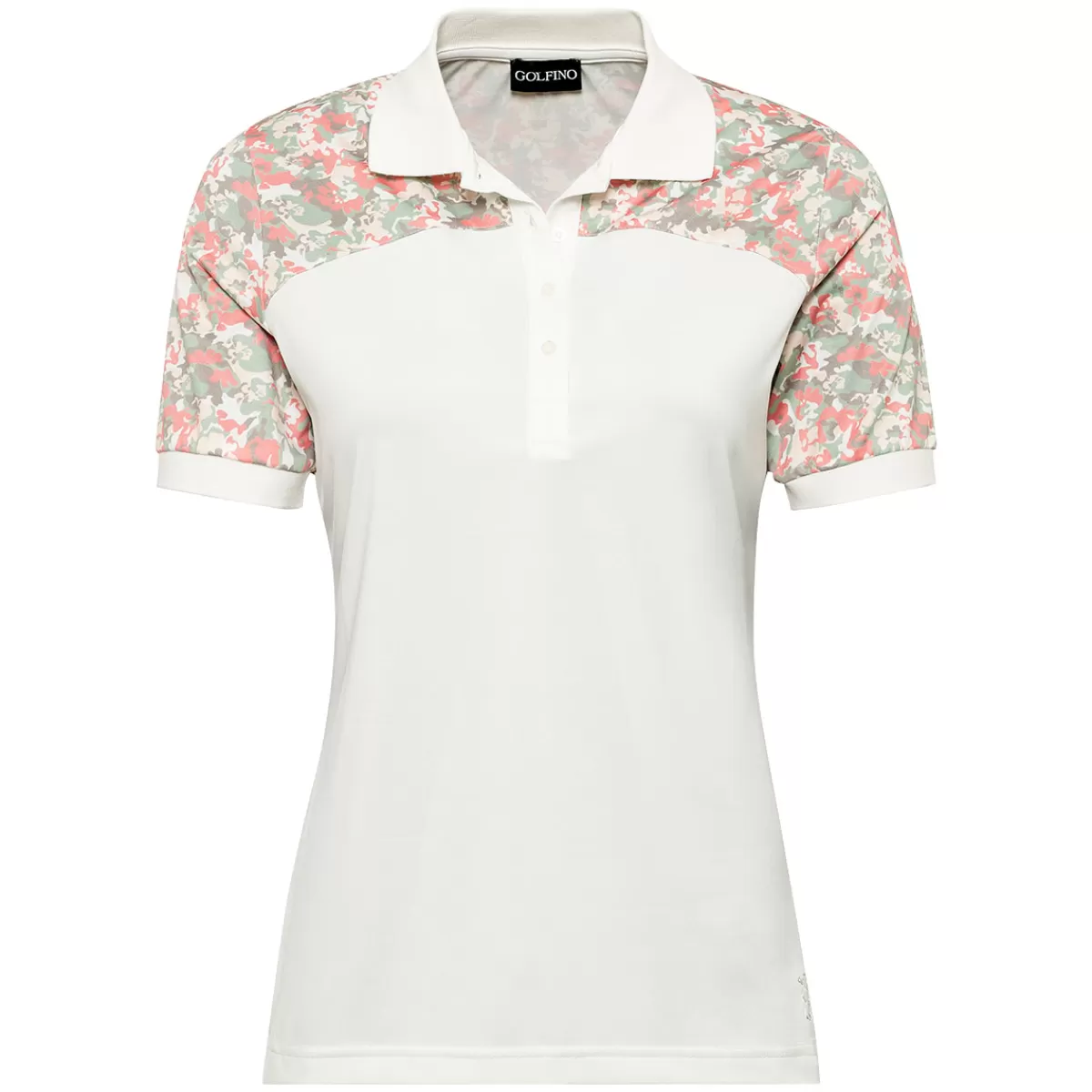 Clearance GOLFINO Ladies Match Play Short Sleeve Golf Polo Shirt Pearl