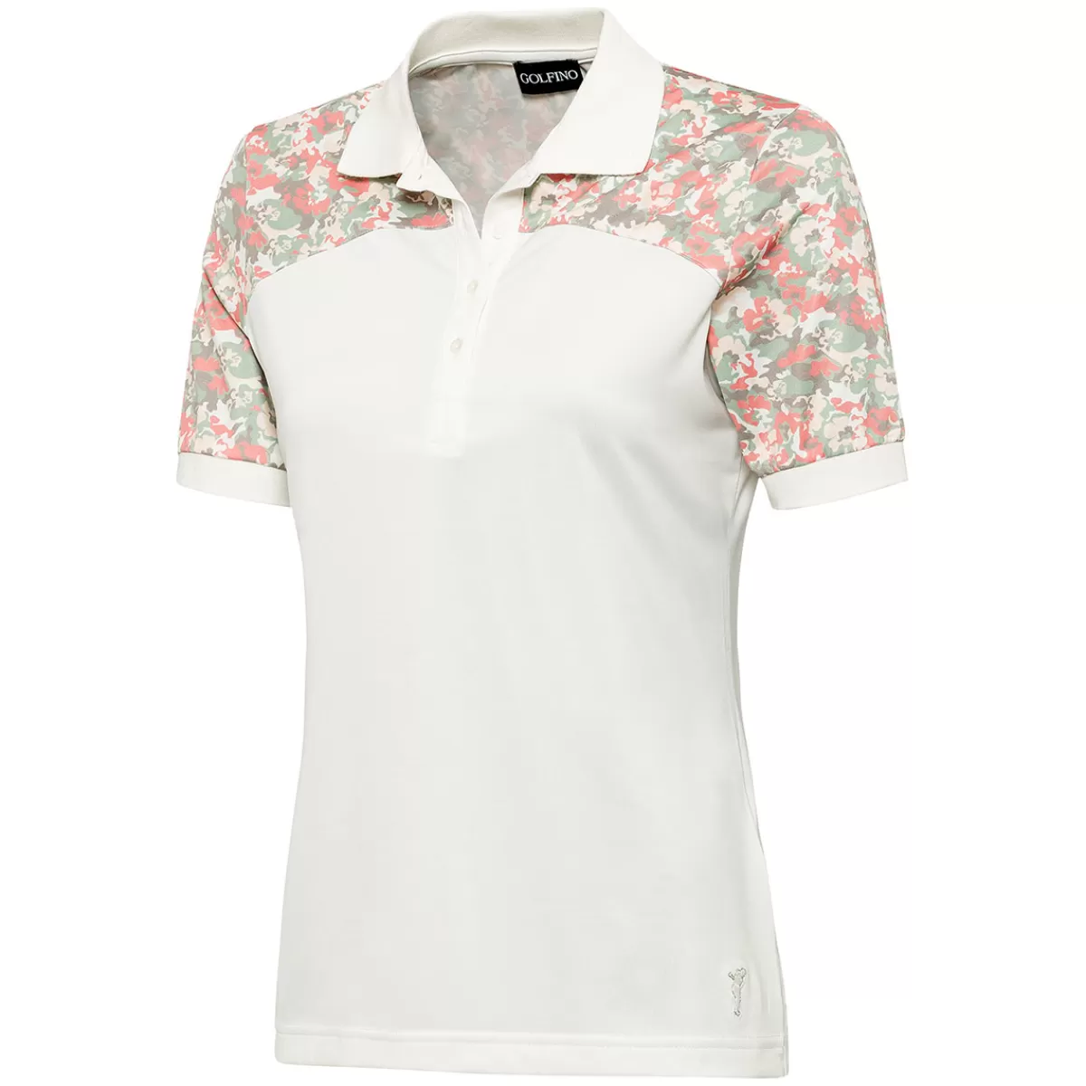 Clearance GOLFINO Ladies Match Play Short Sleeve Golf Polo Shirt Pearl