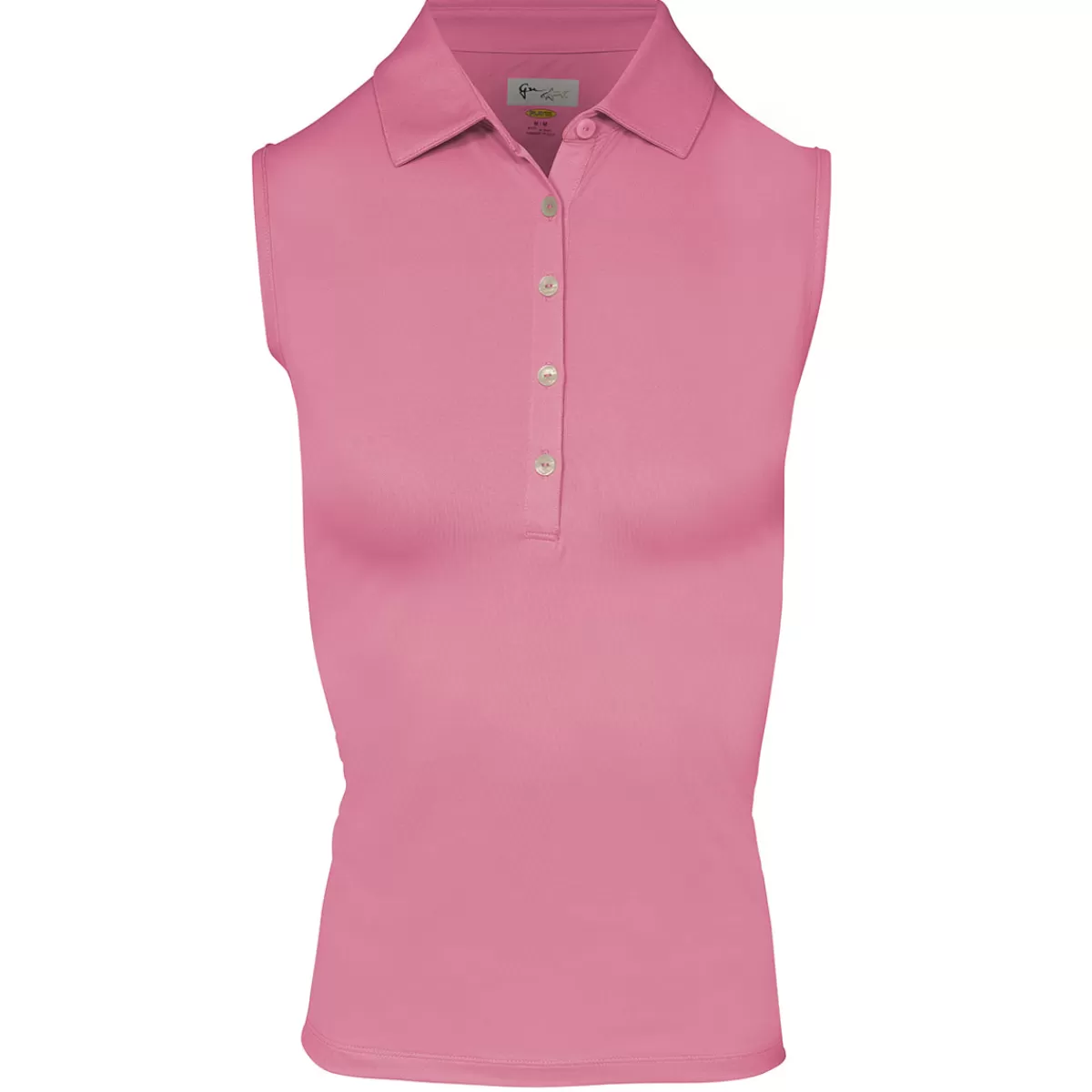 Store Greg Norman Ladies Freedom Pique Sleeveless Golf Polo Shirt