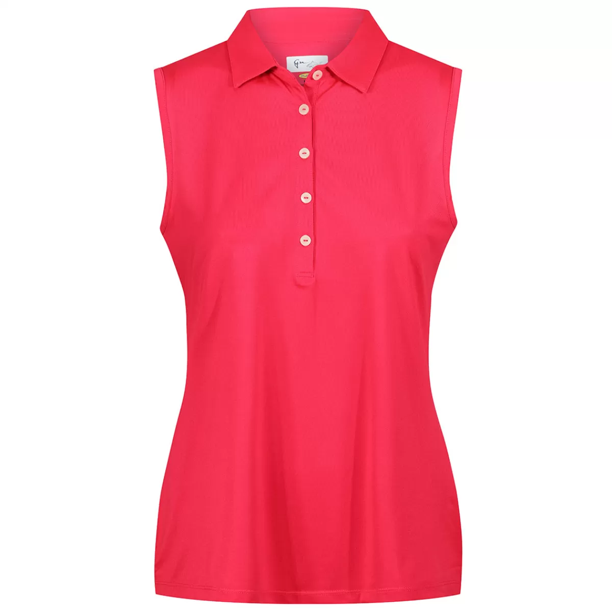 Store Greg Norman Ladies Freedom Pique Sleeveless Golf Polo Shirt
