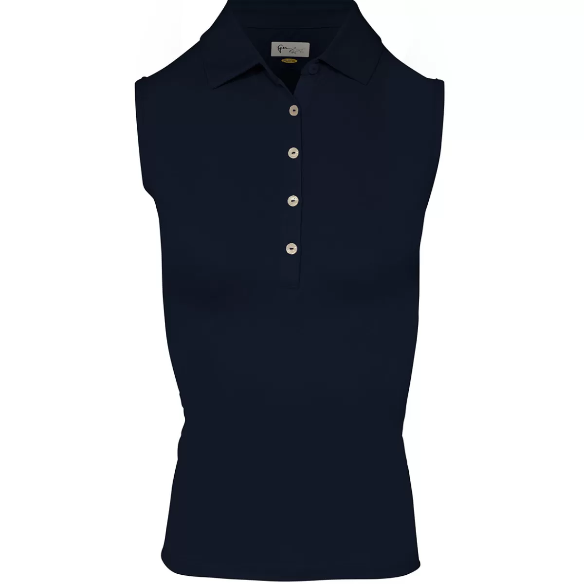 Store Greg Norman Ladies Freedom Pique Sleeveless Golf Polo Shirt