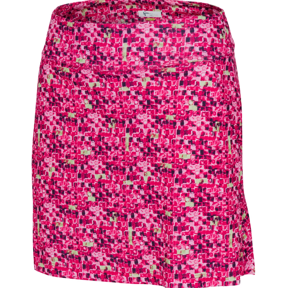 Cheap Greg Norman Ladies Tile Print Pull-On Golf Skort