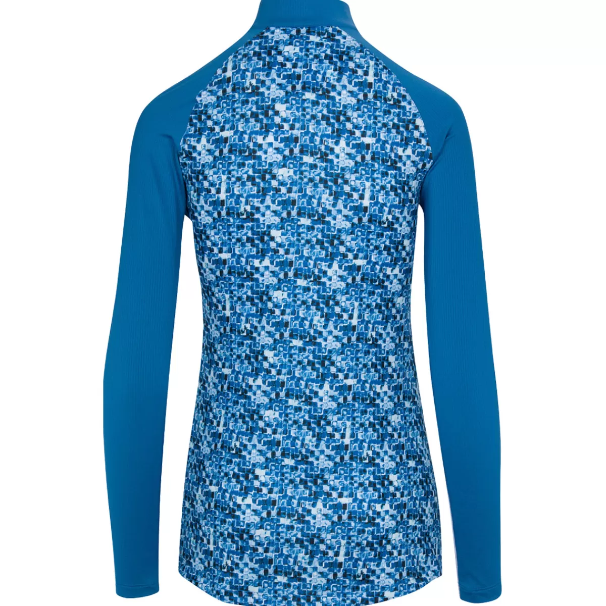 Clearance Greg Norman Ladies Tile Print Quarter Zip Golf Mid Layer