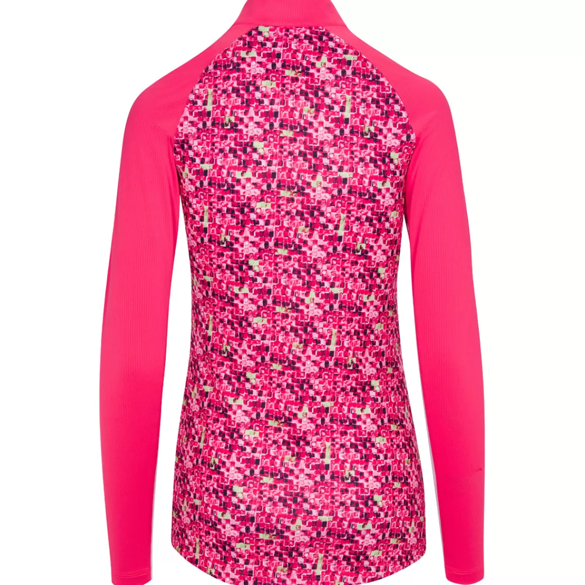 Shop Greg Norman Ladies Tile Print Quarter Zip Golf Mid Layer