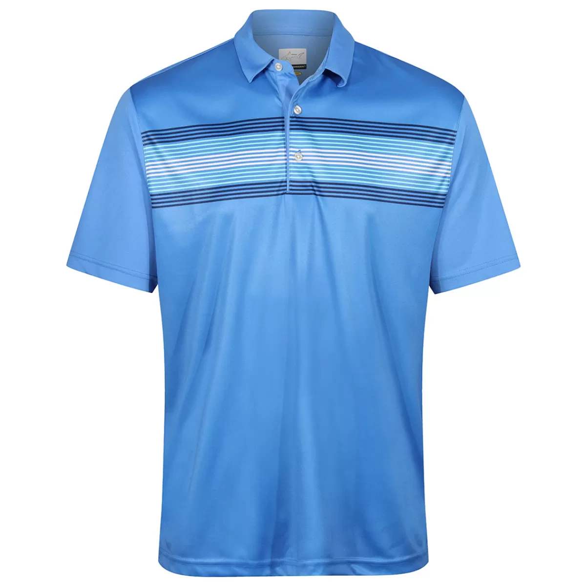 Cheap Greg Norman Men's Engineered Chest Stripe Golf Polo Shirt