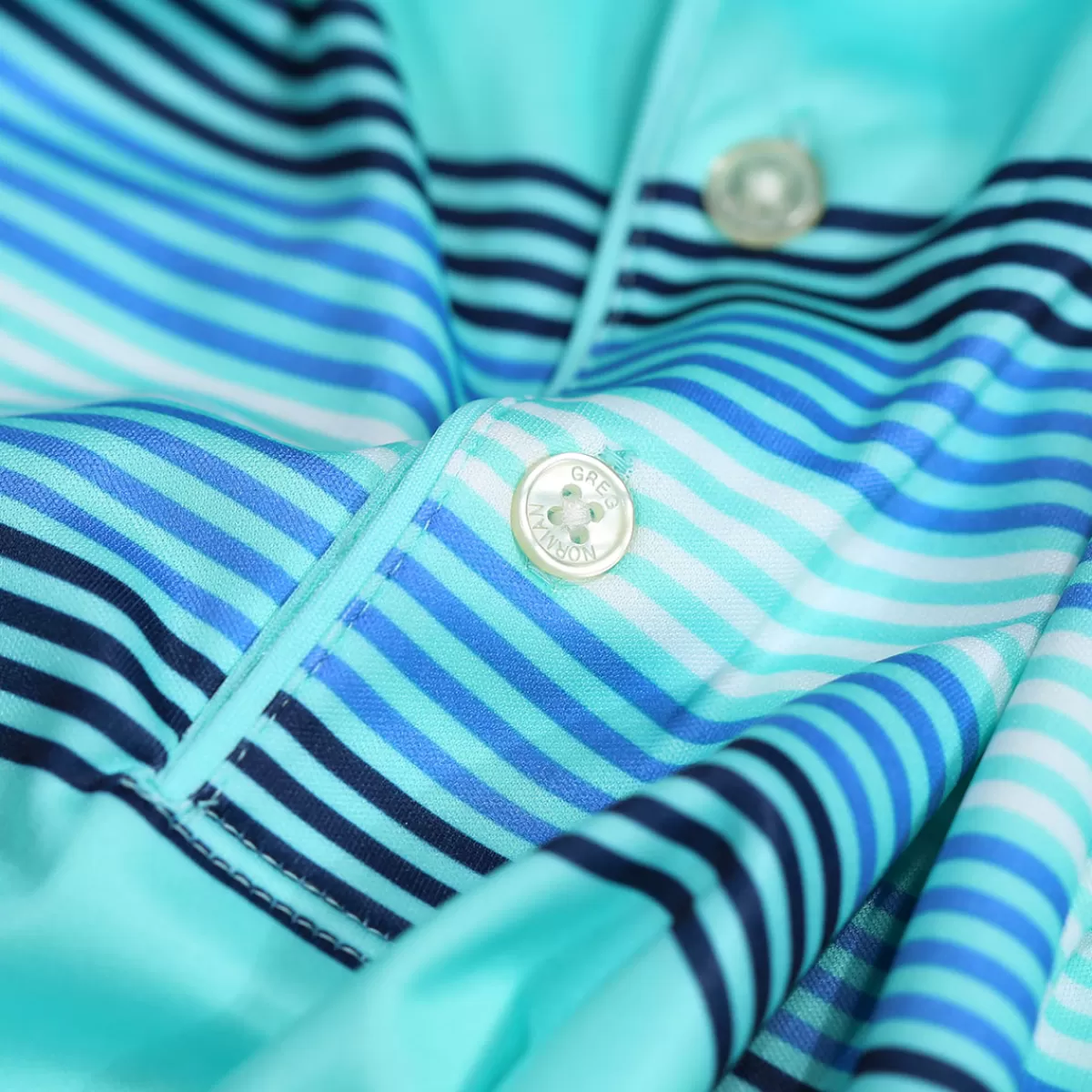 Online Greg Norman Men's Engineered Chest Stripe Golf Polo Shirt