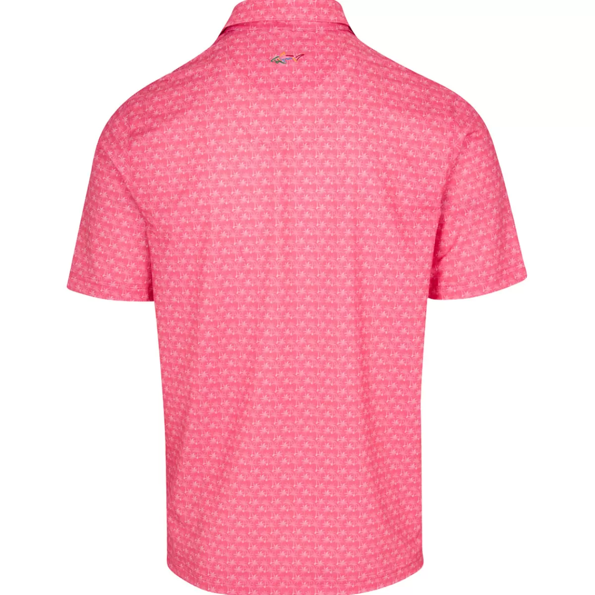 Flash Sale Greg Norman Men's Freedom Micro Pique Palm Print Golf Polo Shirt