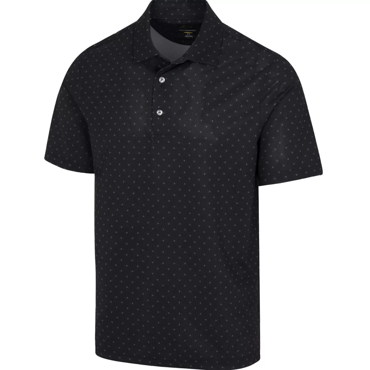 Flash Sale Greg Norman Men's Freedom Micro Pique Spinner Print Golf Polo Shirt