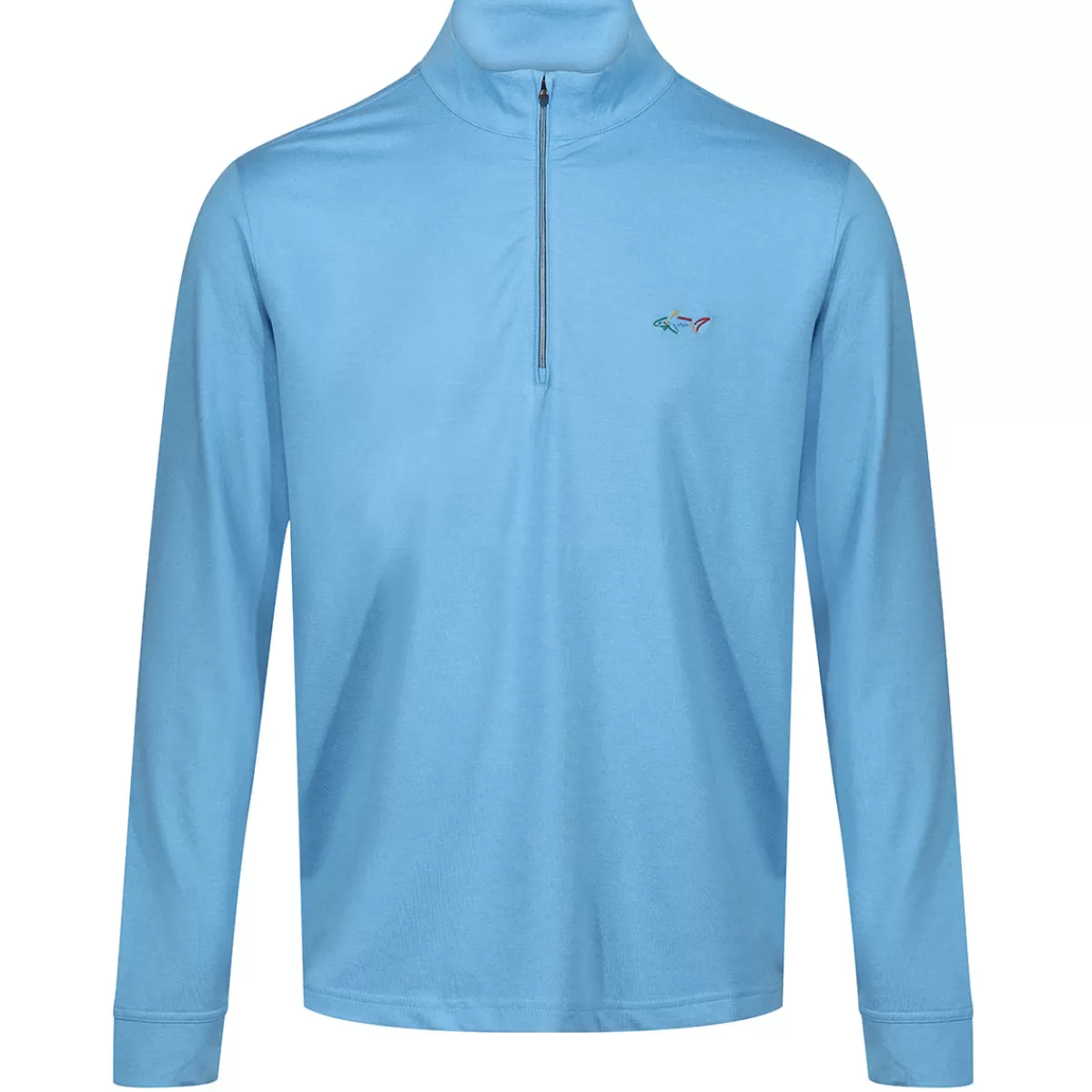 Shop Men's Heathered Half Zip Mock Golf Midlayer Men Men's Golf Sweaters