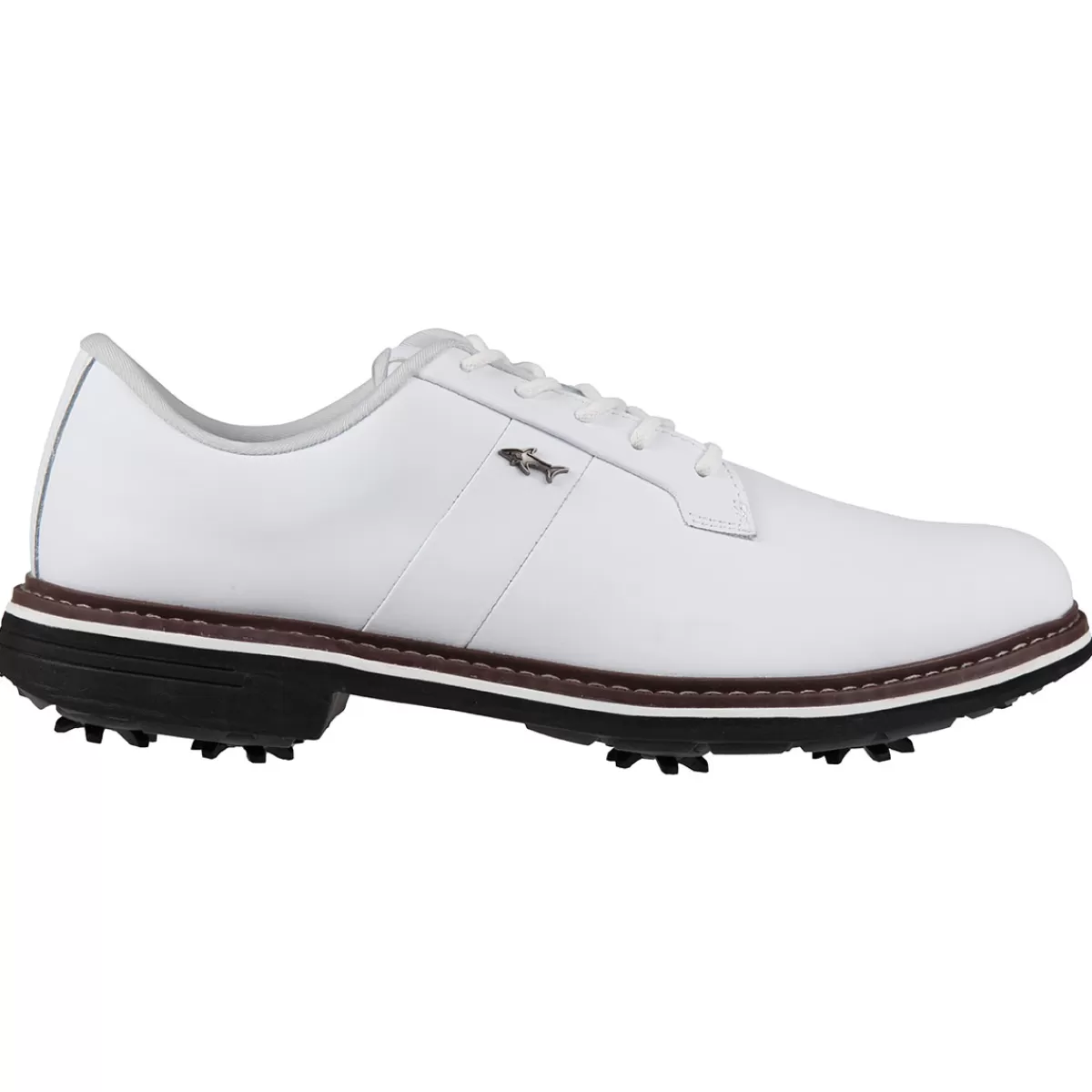 Sale Greg Norman Men's Isa Tour 2 Waterproof Spiked Golf Shoes White