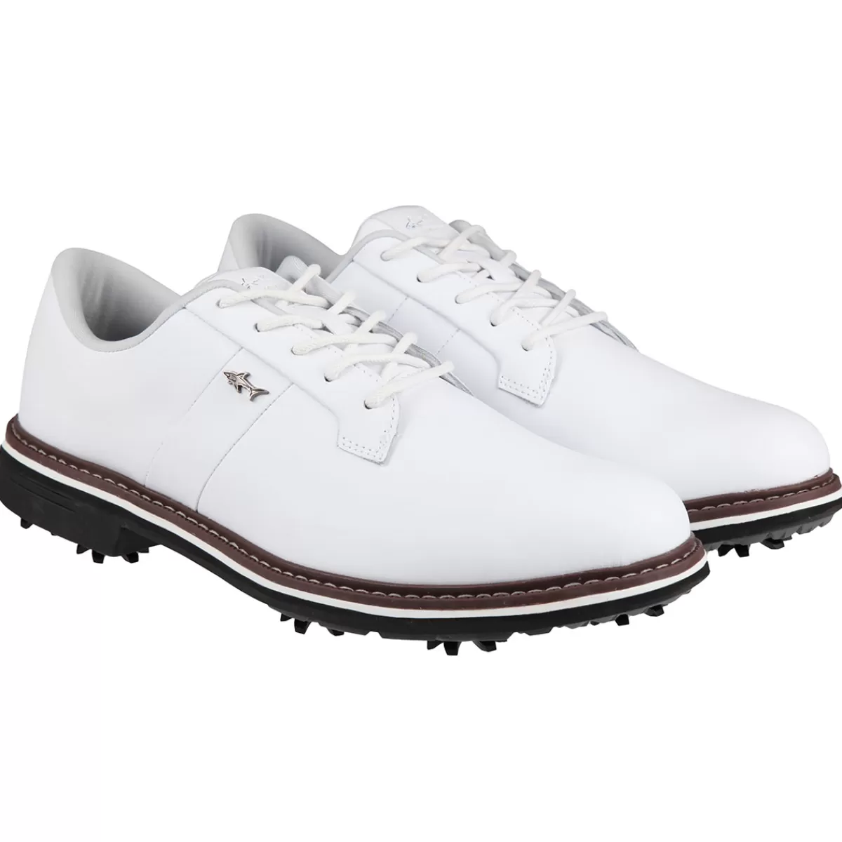 Sale Greg Norman Men's Isa Tour 2 Waterproof Spiked Golf Shoes White