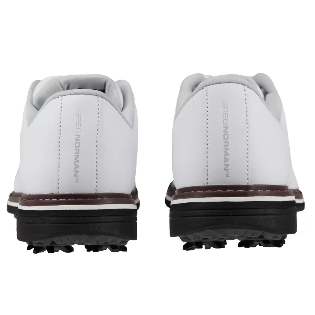 Sale Greg Norman Men's Isa Tour 2 Waterproof Spiked Golf Shoes White