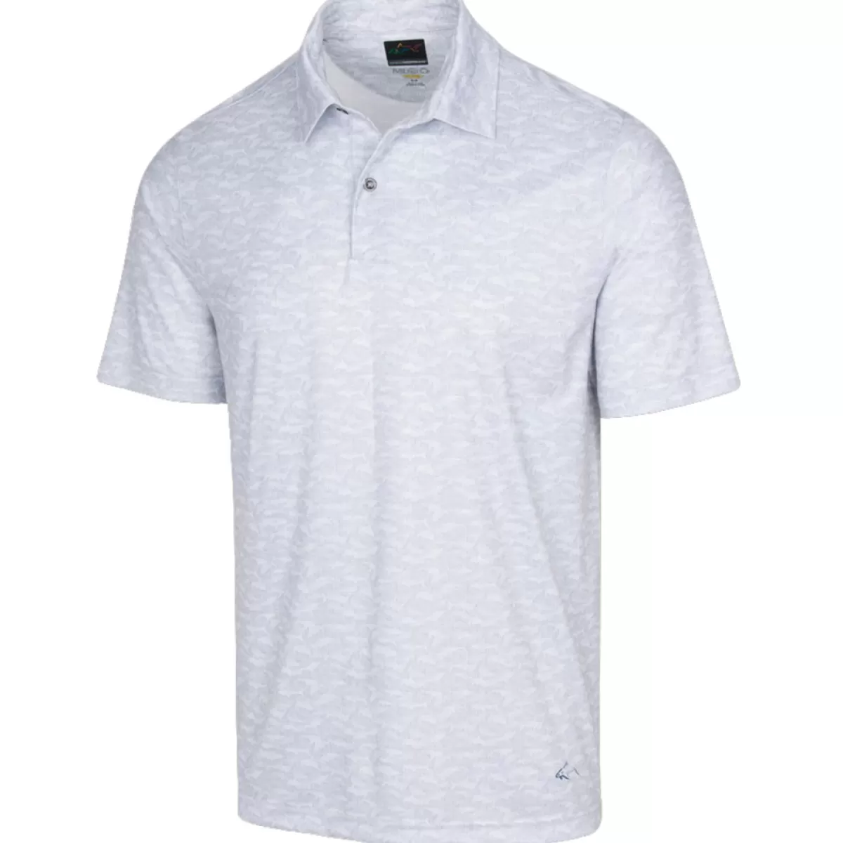 Outlet Greg Norman Men's Lab Shark Shadow Golf Polo Shirt