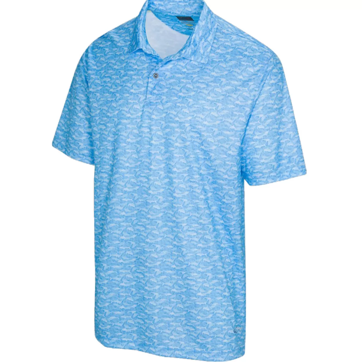 Outlet Greg Norman Men's Lab Shark Shadow Golf Polo Shirt