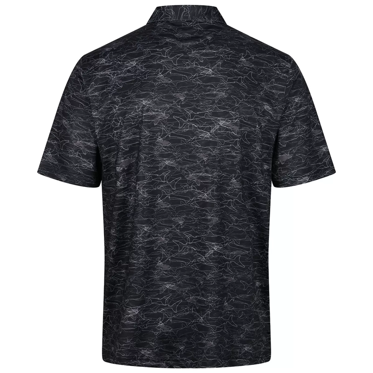 Clearance Greg Norman Men's Lab Shark Shadow Stretch Golf Polo Shirt