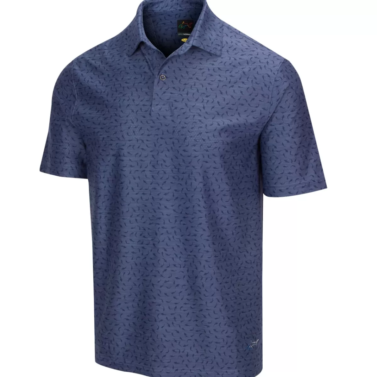 Online Greg Norman Men's Lab Shark Stretch Golf Polo Shirt