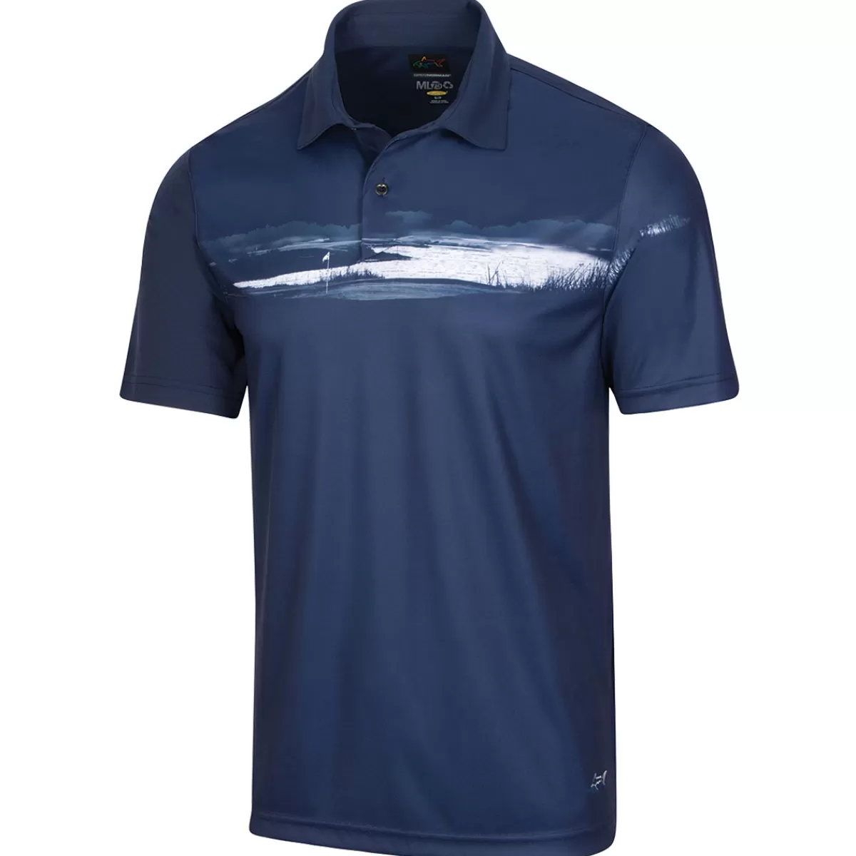 Cheap Greg Norman Men's Lab Tee Time Golf Polo Shirt