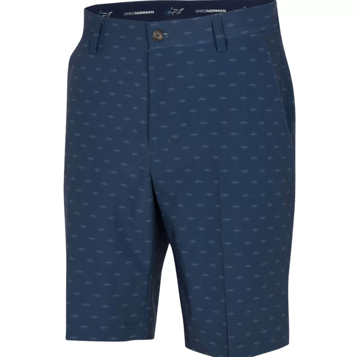 Sale Men's Microlux Hybrid Shark Print Golf Shorts Men Men's Golf Shorts