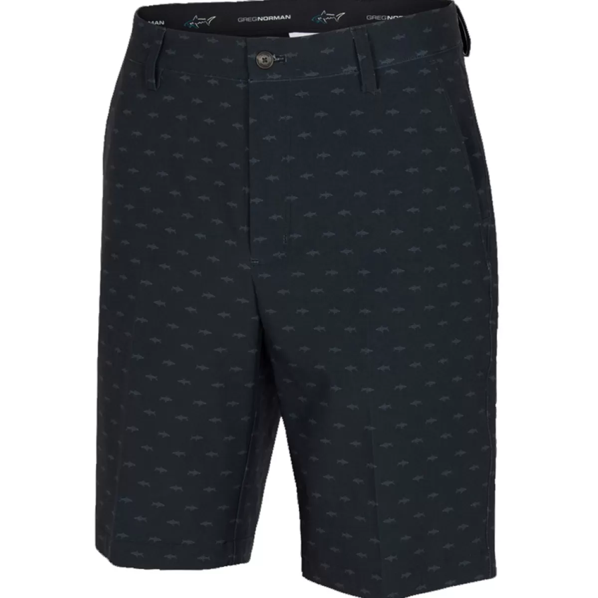 Hot Men's Microlux Hybrid Shark Print Golf Shorts Men Men's Golf Shorts