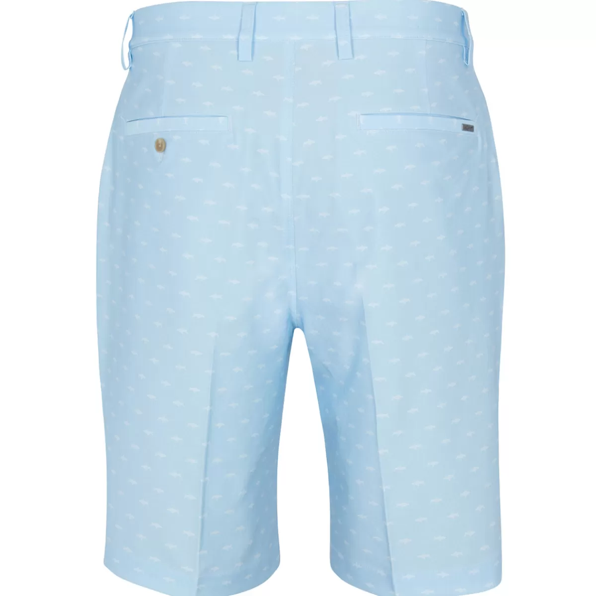 Hot Men's Microlux Hybrid Shark Print Golf Shorts Men Men's Golf Shorts