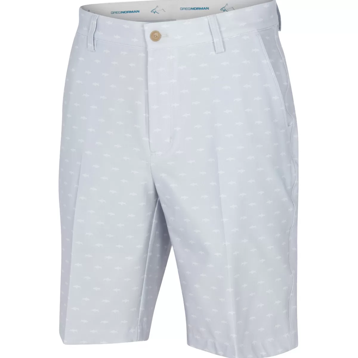 Cheap Men's Microlux Hybrid Shark Print Golf Shorts Men Men's Golf Shorts