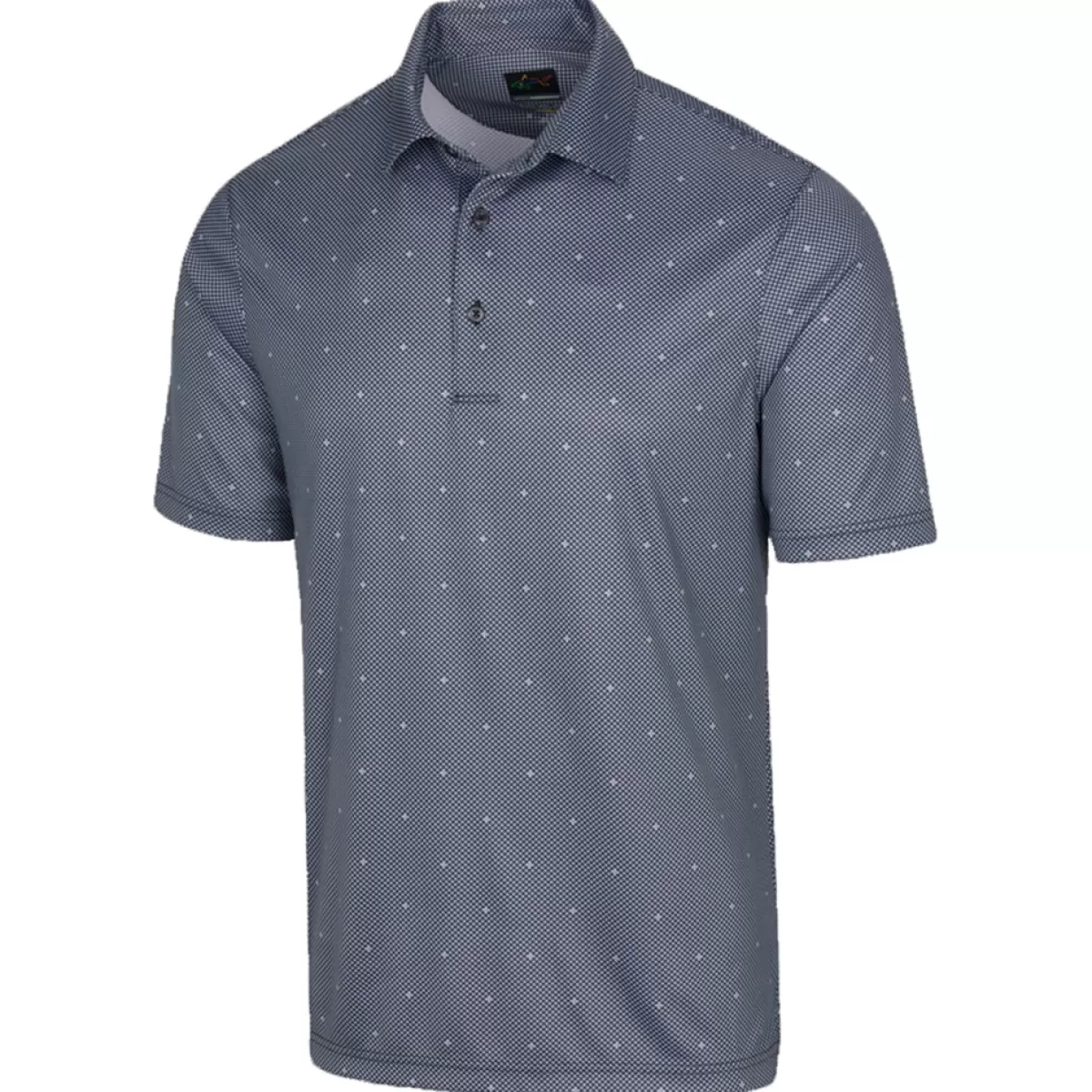Discount Greg Norman Men's Ml75 Microlux Jacks Print Golf Polo Shirt