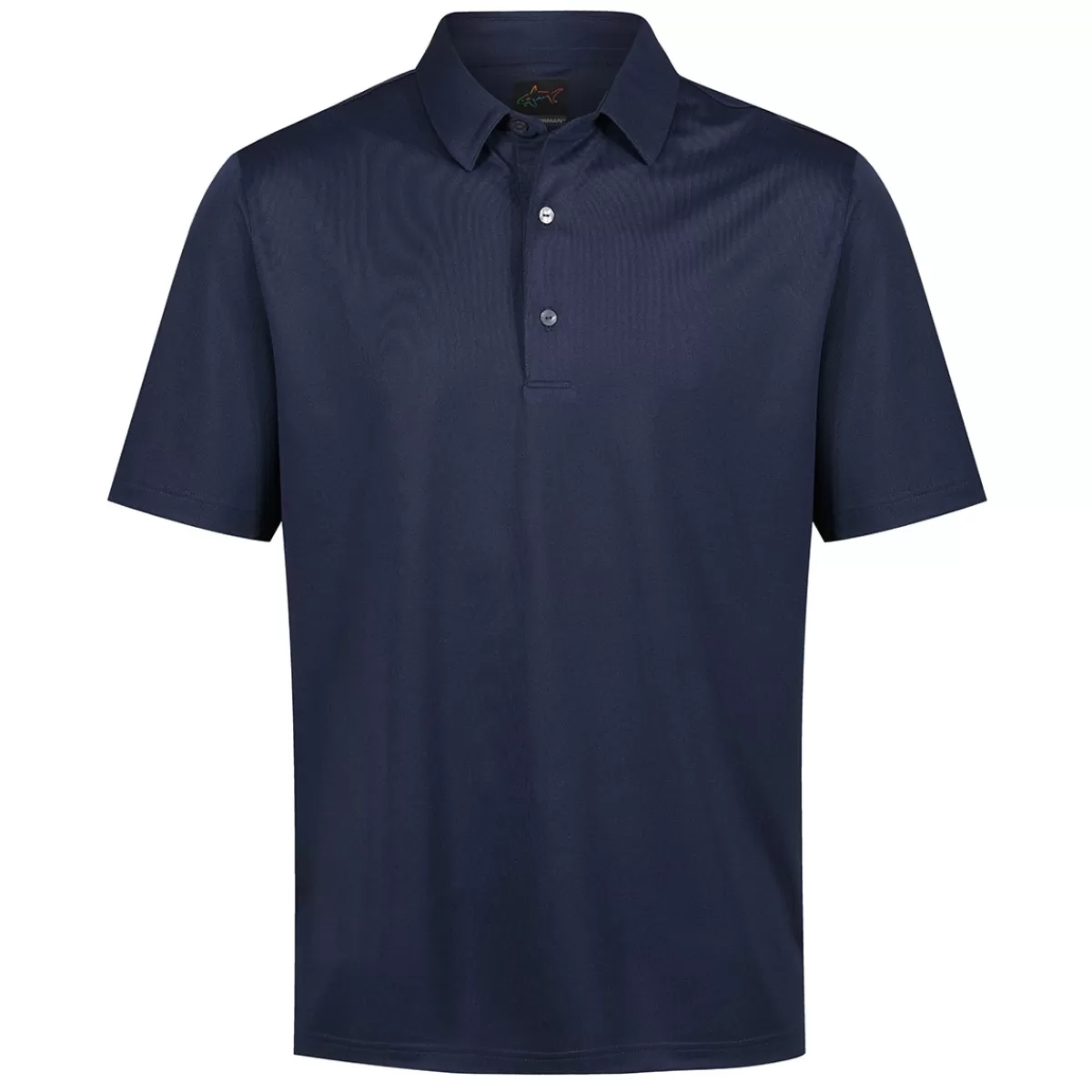 Best Greg Norman Men's Neck Logo Stretch Golf Polo Shirt