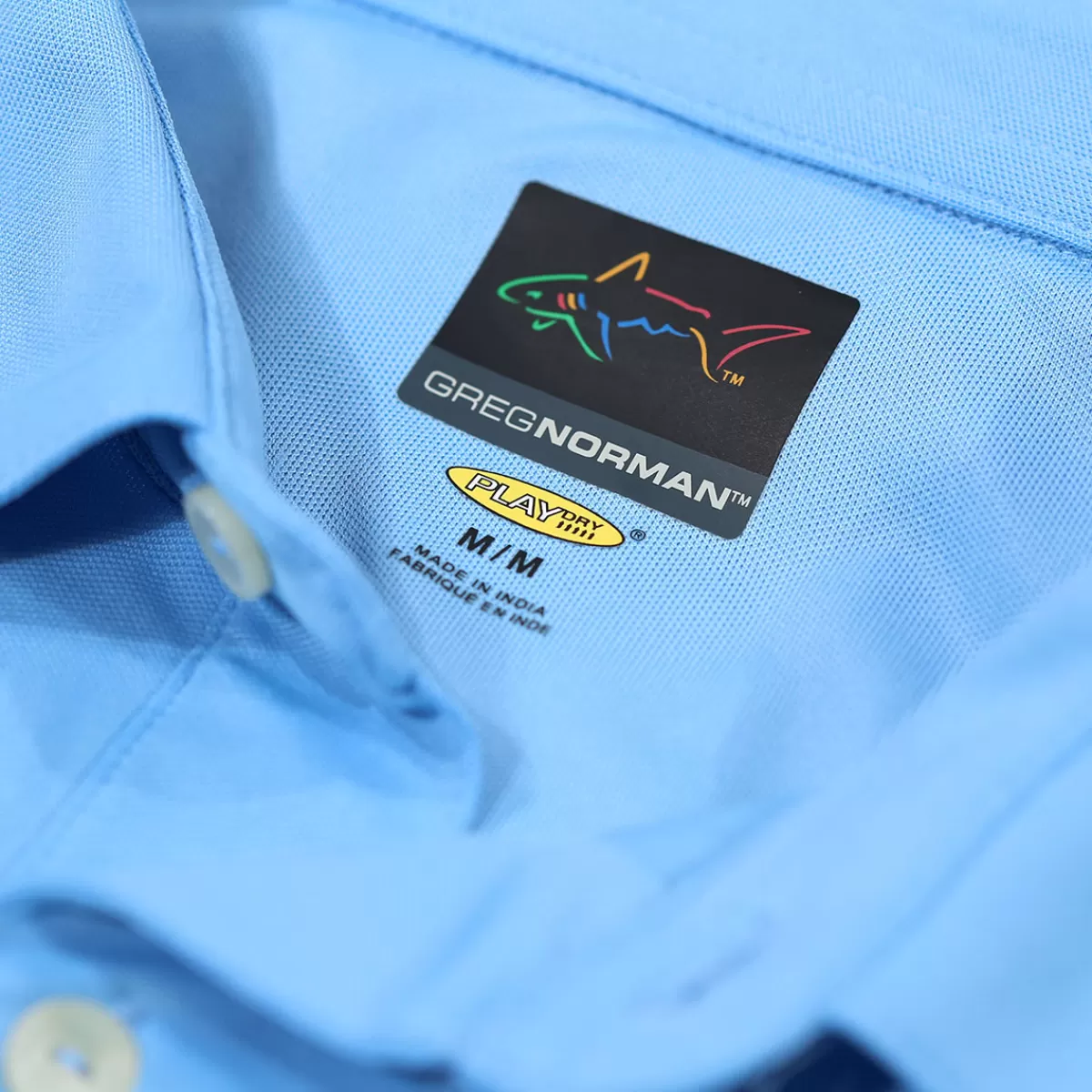 Outlet Greg Norman Men's Neck Logo Stretch Golf Polo Shirt