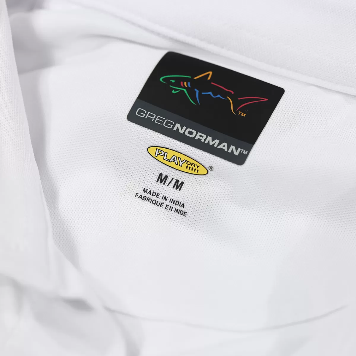 Sale Greg Norman Men's Neck Logo Stretch Golf Polo Shirt