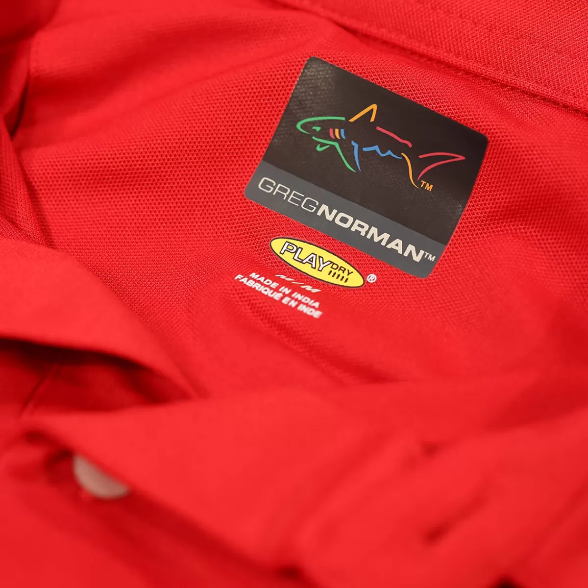Sale Greg Norman Men's Neck Logo Stretch Golf Polo Shirt