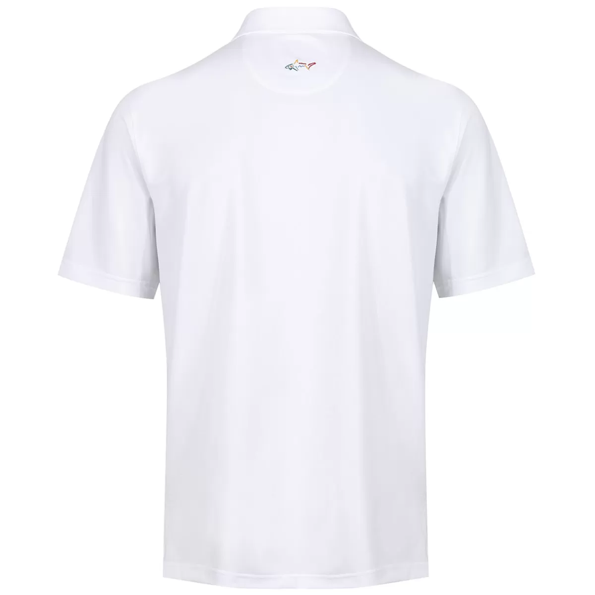 Store Greg Norman Men's Neck Logo Stretch Golf Polo Shirt