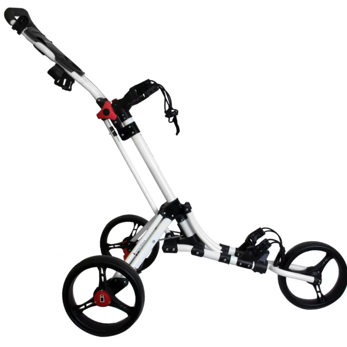 Shop iCart Uno Golf Trolley White/Black/Red