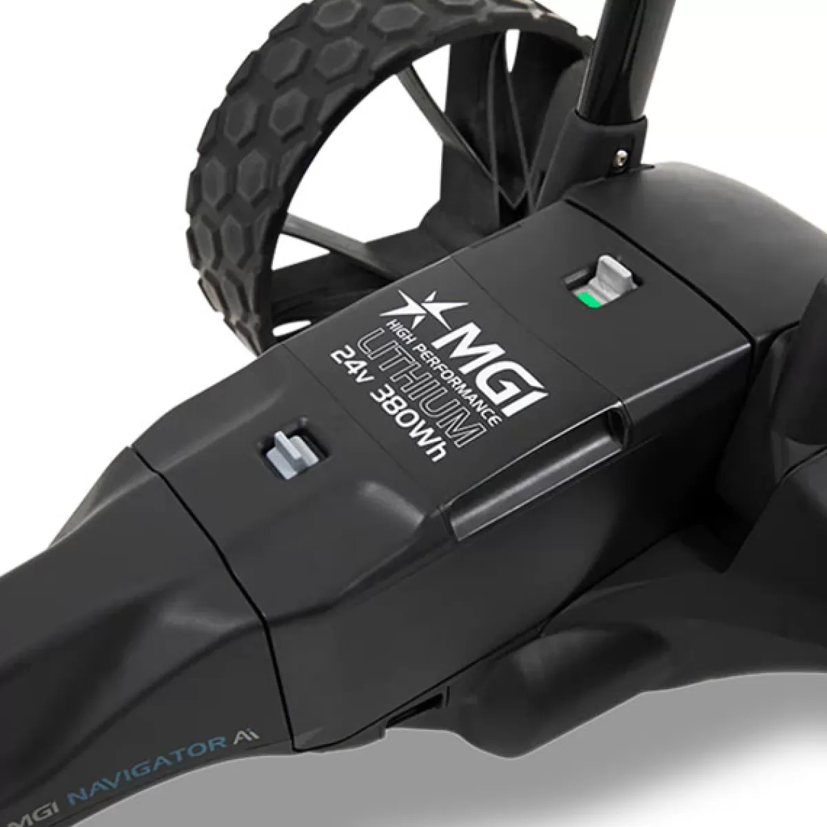 Fashion MGI Golf Mgi Navigator Ai Gps+ Remote Lithium Electric Golf Trolley Black