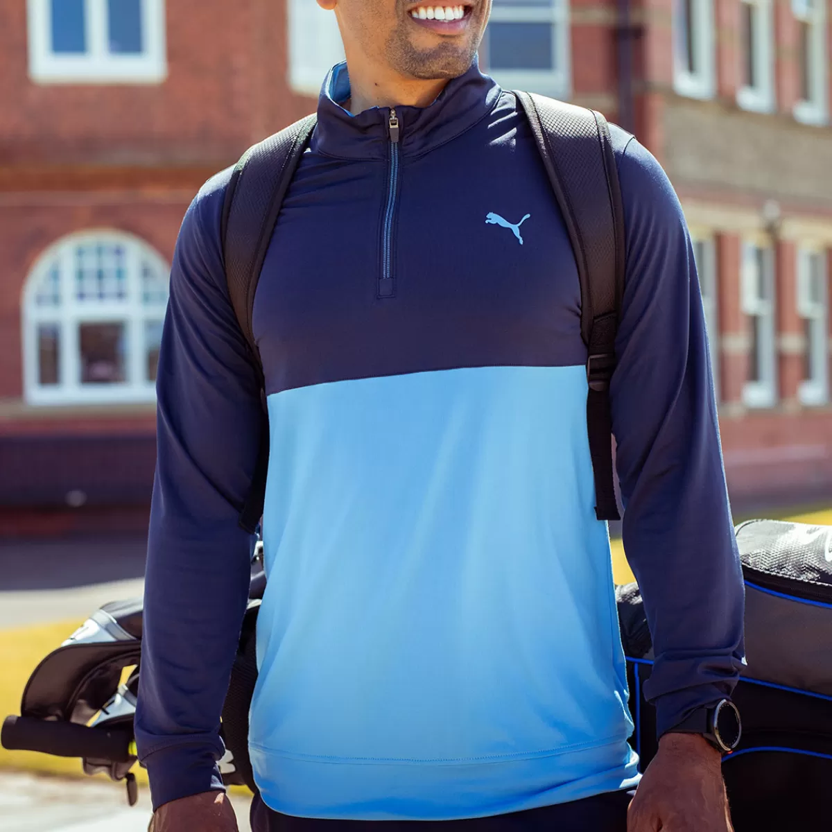 Store Puma Men's Gamer Color Half Zip Golf Midlayer Men Men's Golf Sweaters