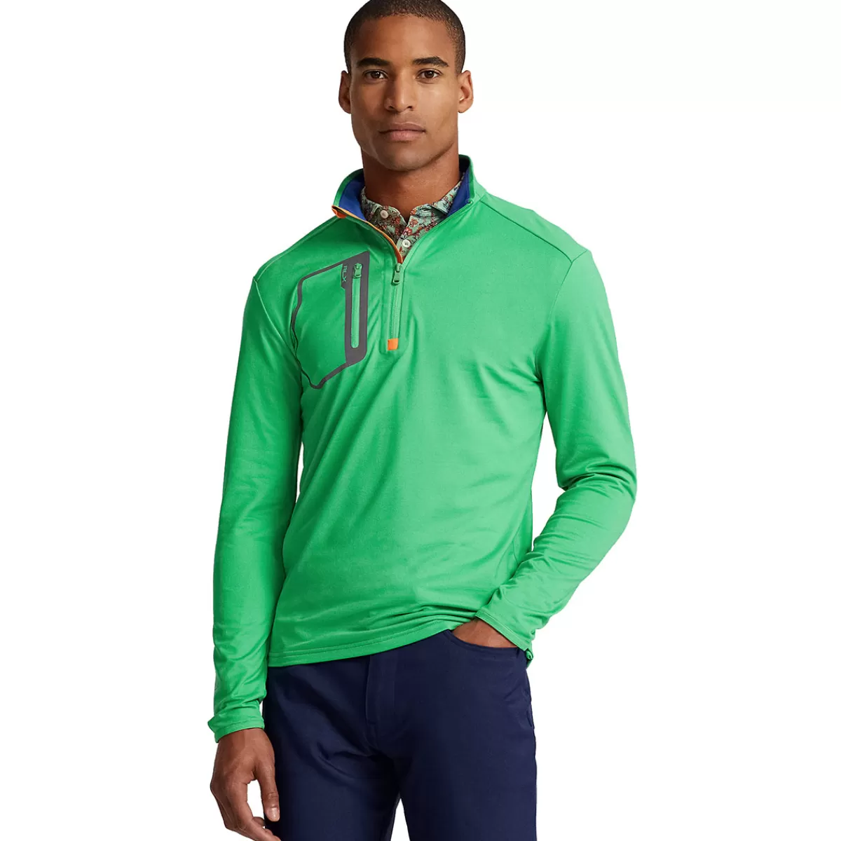 Cheap Ralph Lauren Men's Rlx Jersey Luxury Quarter Zip Golf Mid Layer