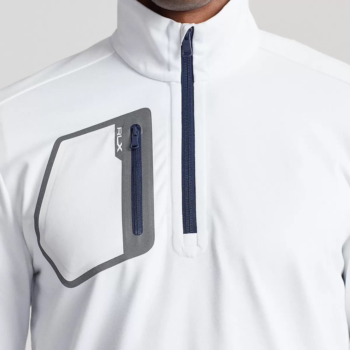 Store Men's Rlx Jersey Luxury Quarter Zip Golf Mid Layer Men Men's Golf Polo Shirts