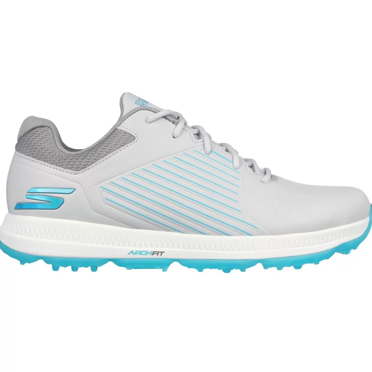 New Skechers Ladies Go Golf Elite 5 - Gf Waterproof Spikeless Golf Shoes Grey