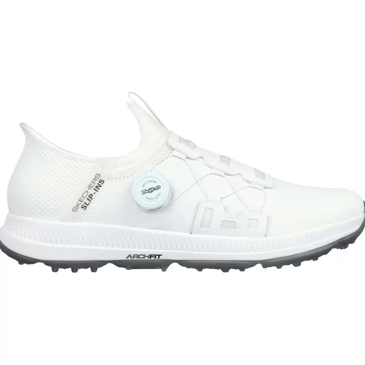 Sale Skechers Men's Go Golf Elite 5 Slip-Ins Waterproof Spikeless Golf Shoes White