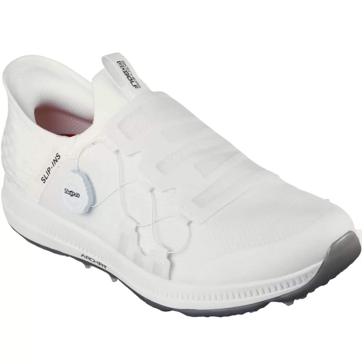 Sale Skechers Men's Go Golf Elite 5 Slip-Ins Waterproof Spikeless Golf Shoes White