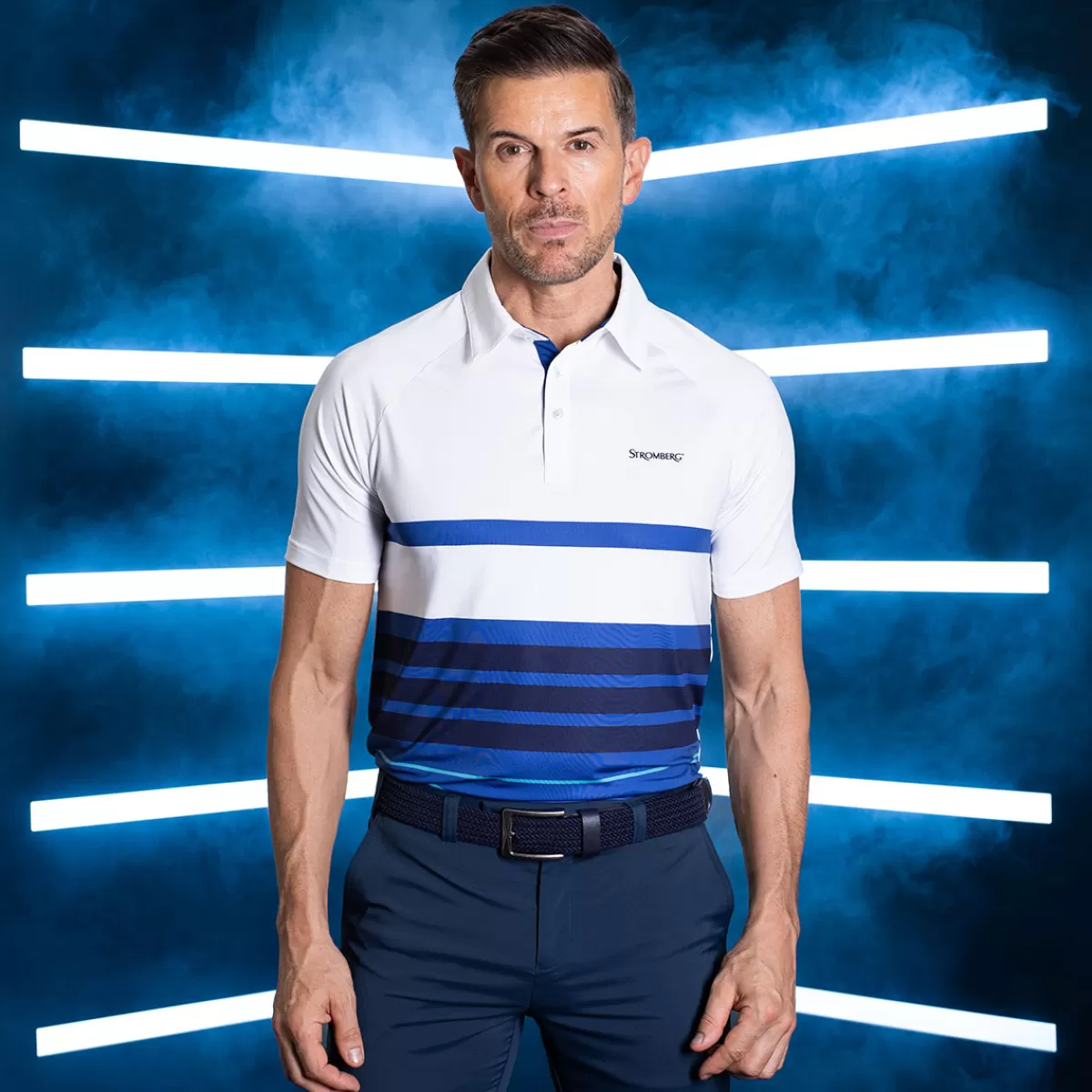 Flash Sale Stromberg Men's Stripe Polo Shirt