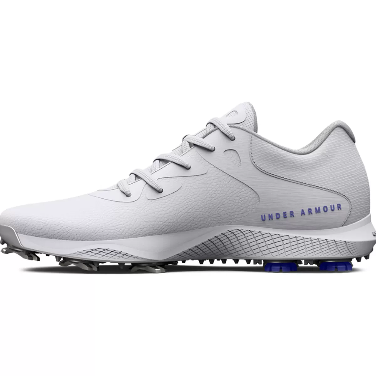 Flash Sale Under Armour Ladies Charged Breathe 2 Waterproof Spiked Golf Shoes White/White/Silver