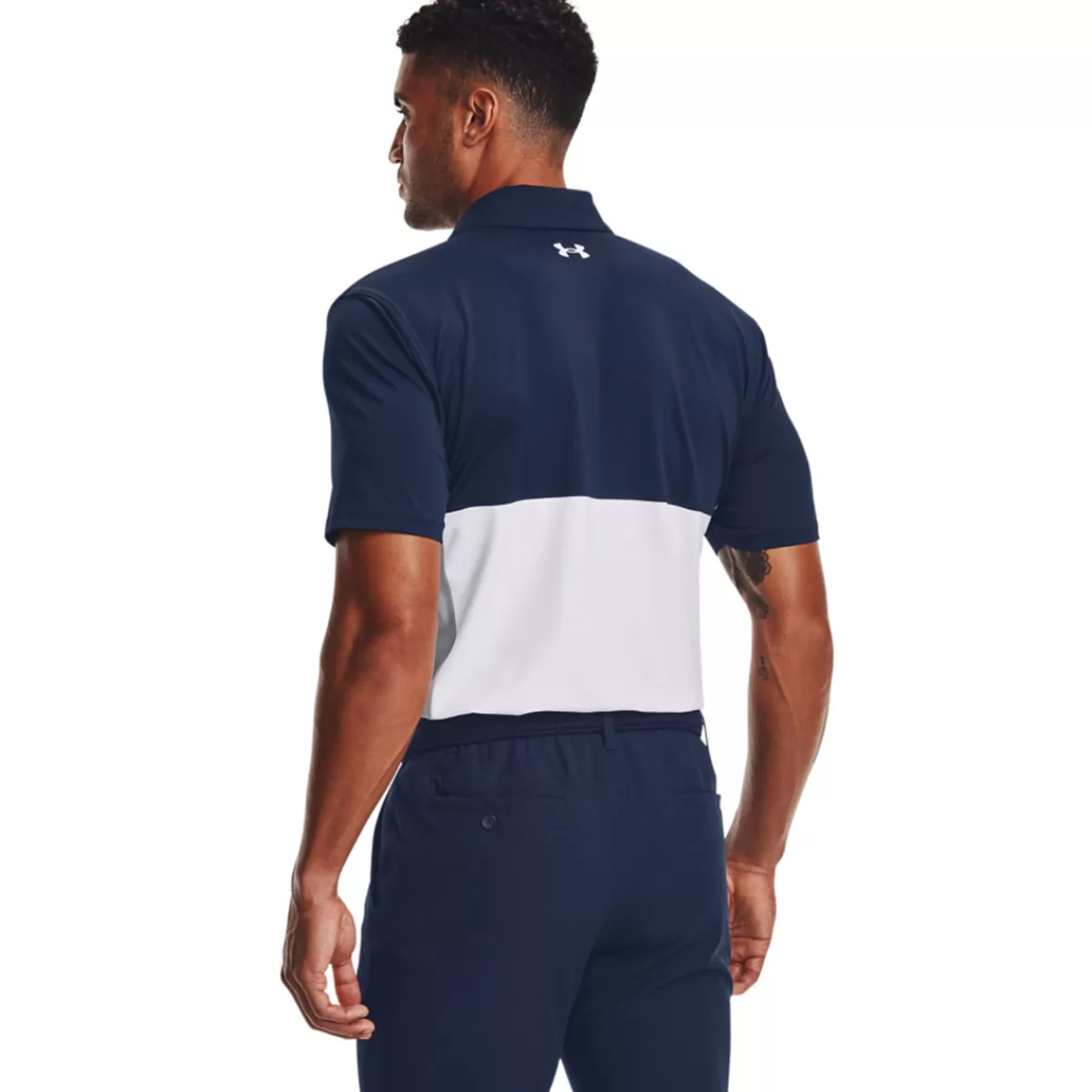 Shop Men's Performance Blocked Stretch Golf Polo Shirt Men Men's Golf Polo Shirts