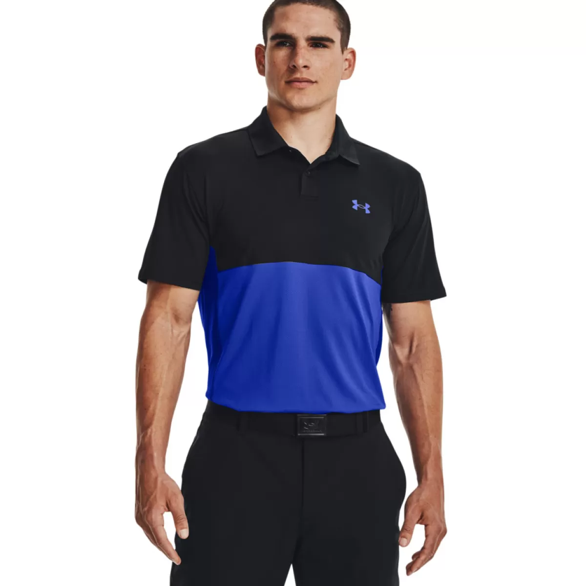 Shop Men's Performance Blocked Stretch Golf Polo Shirt Men Men's Golf Polo Shirts