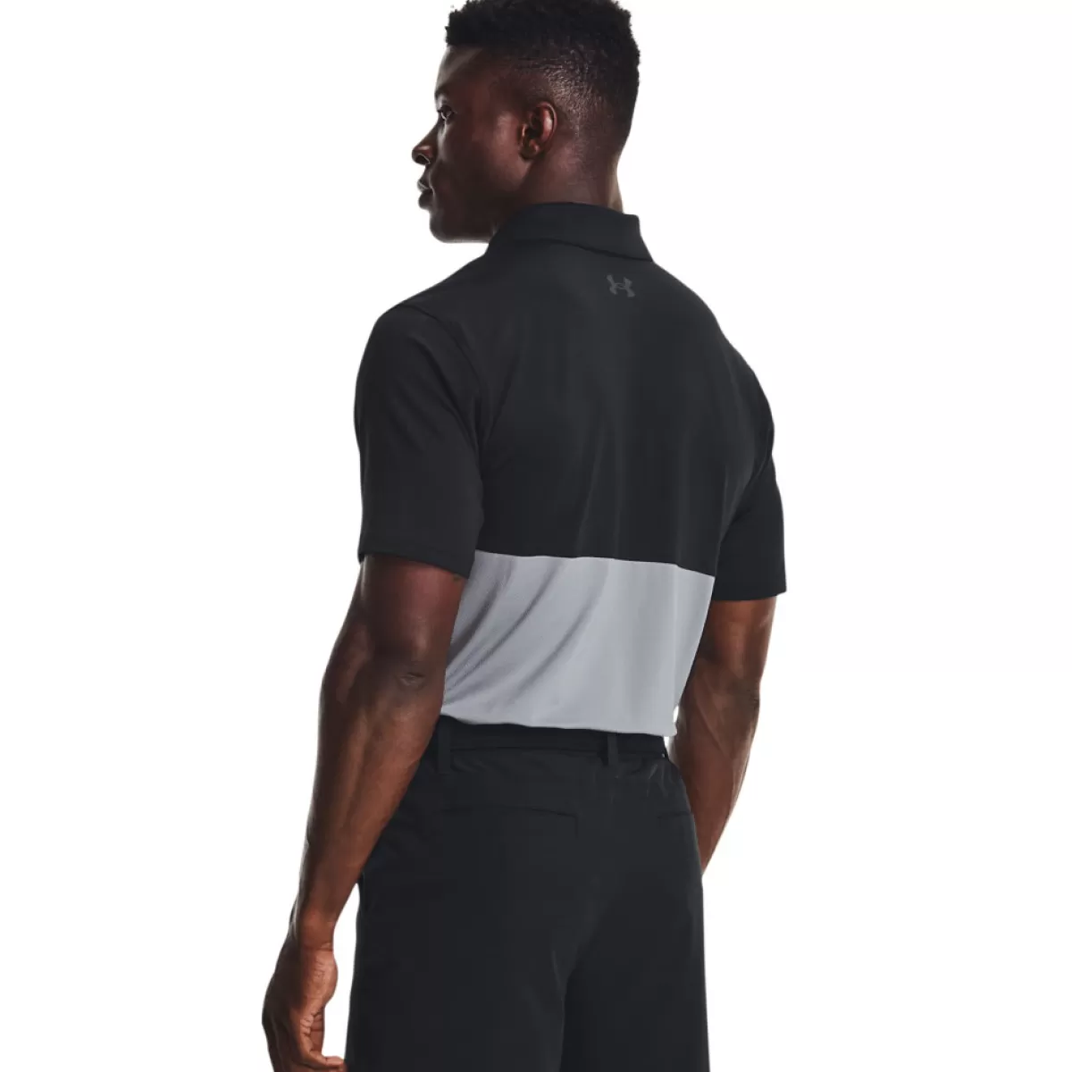 Online Men's Performance Blocked Stretch Golf Polo Shirt Men Men's Golf Polo Shirts